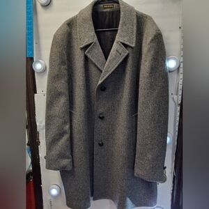 Casualcraft of New York Vintage Men’s 70% Wool Blend Classic Elegant Trench Coat
